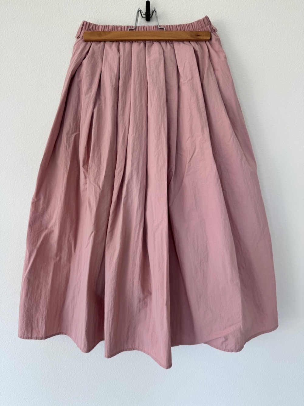 Women's Pleated A-Line Skirt - Dusty Rose